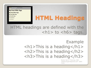 Design your first website using HTML | PPT