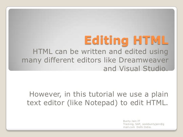 Design your first website using HTML