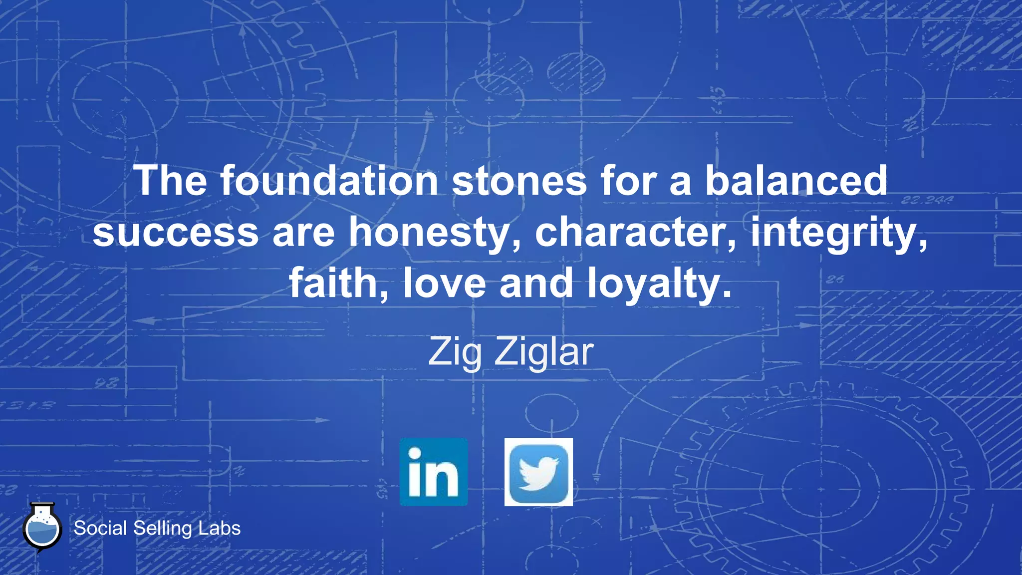 Social Selling Labs
If everyone is moving forward together,
then success takes care of itself.
Henry Ford
 