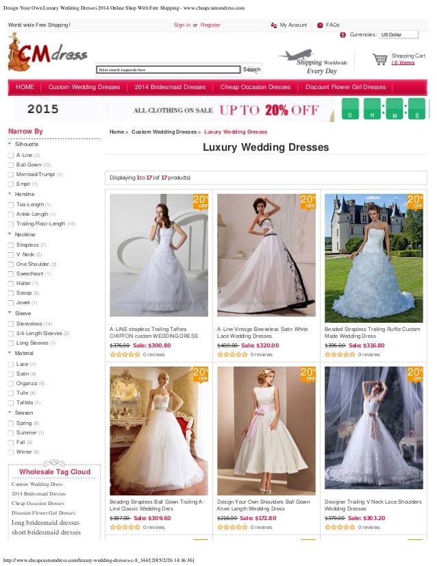 design your own wedding dress online
