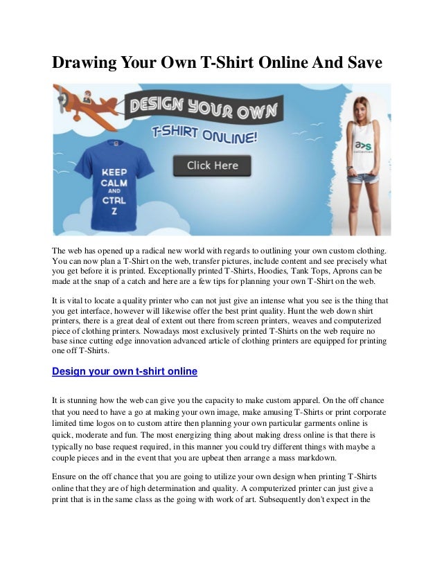 design own tshirt online