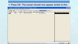  Press OK. The screen should now appear similar to this.
 