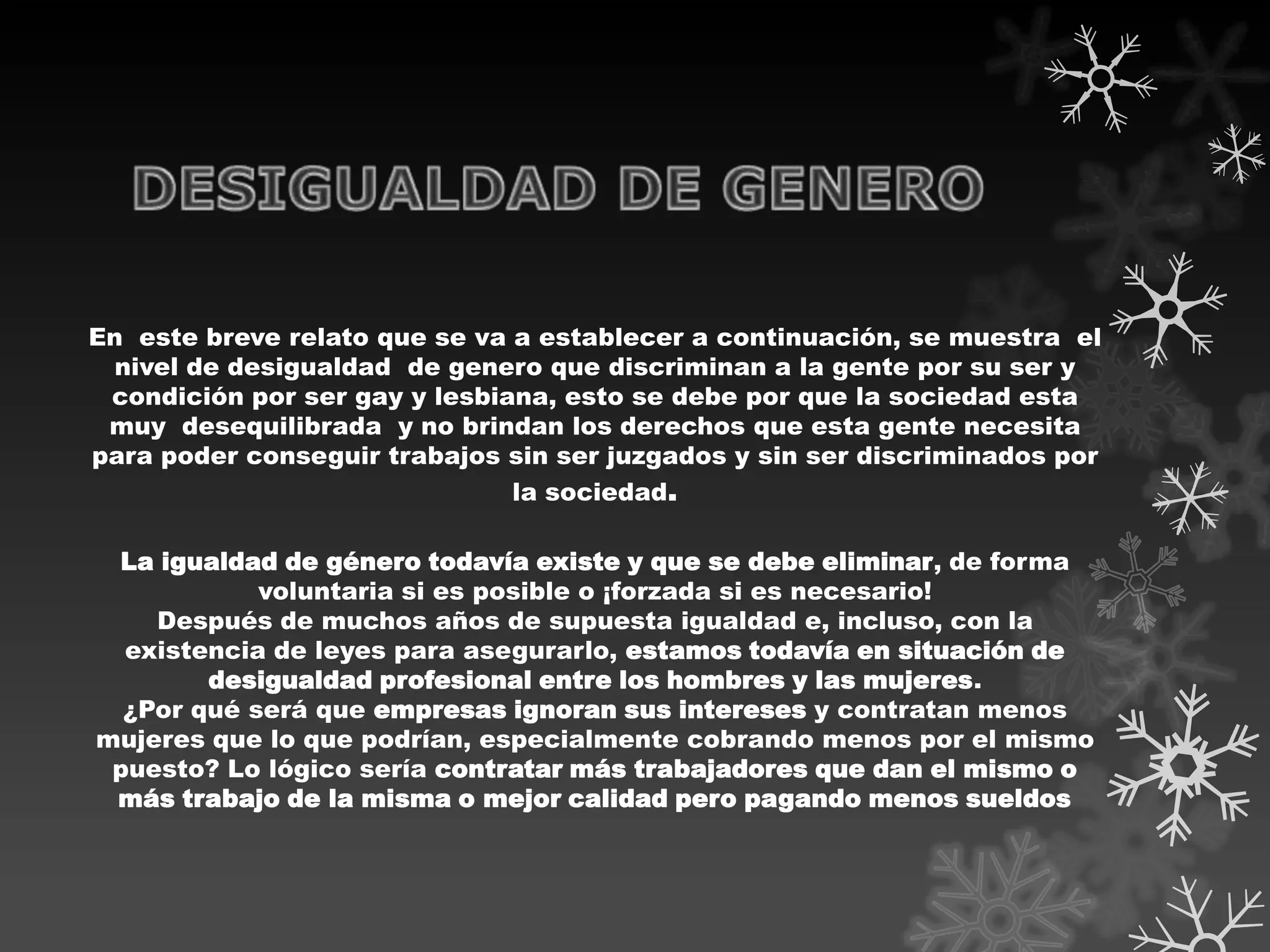 Desigualdad de genero | PPTX