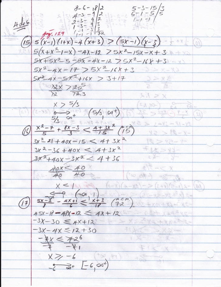 Desigualdades Lineales