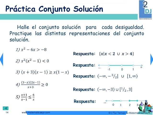 Desigualdades no lineales