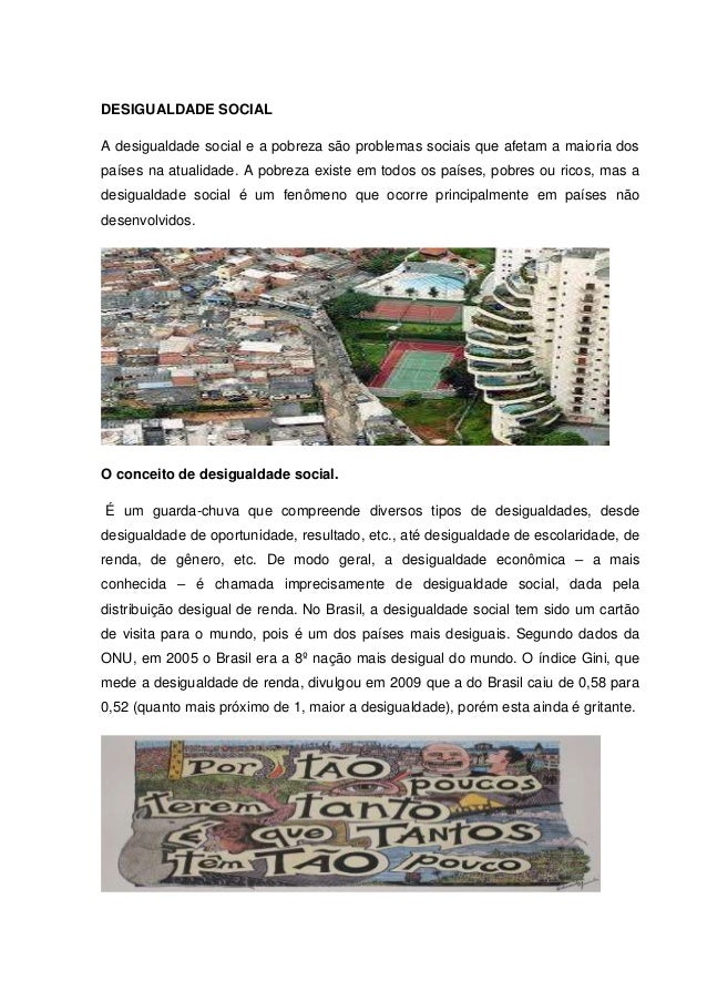 Desigualdade social