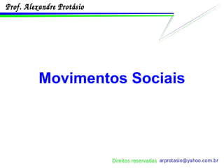Movimentos Sociais 