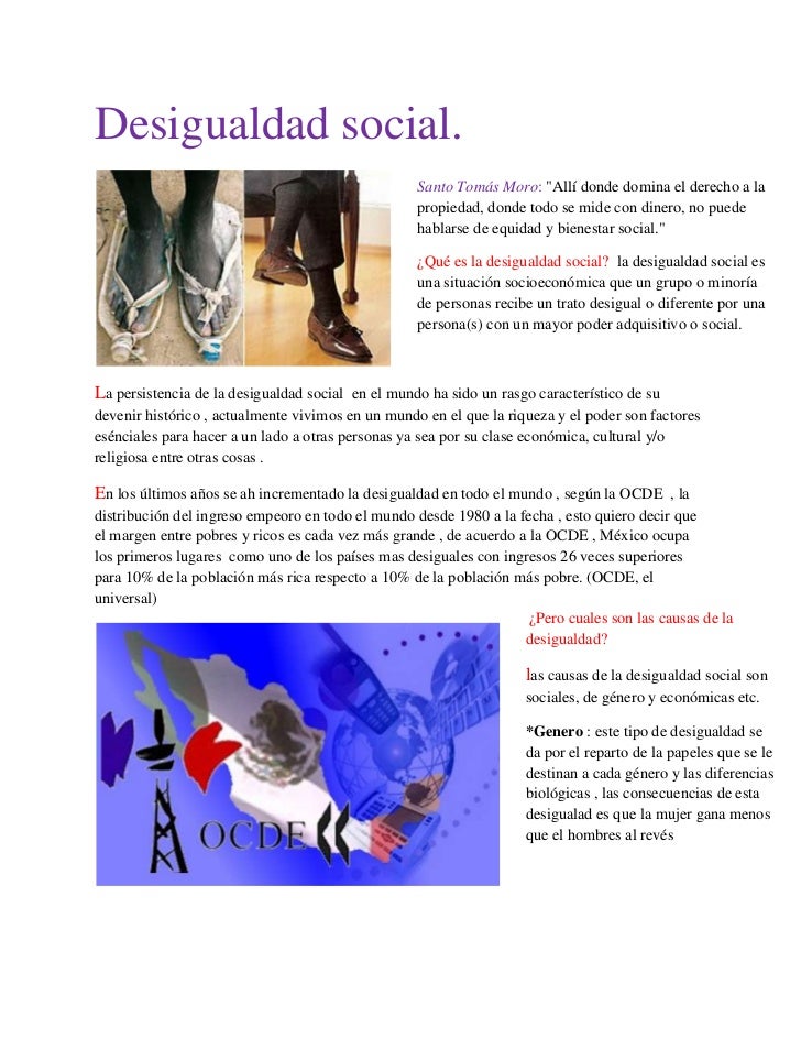 Desigualdad social