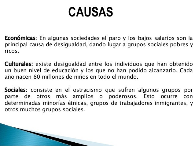 Desigualdad social