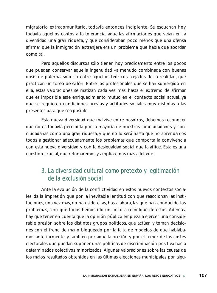 Desigualdad social, diversidad cultural y educacion