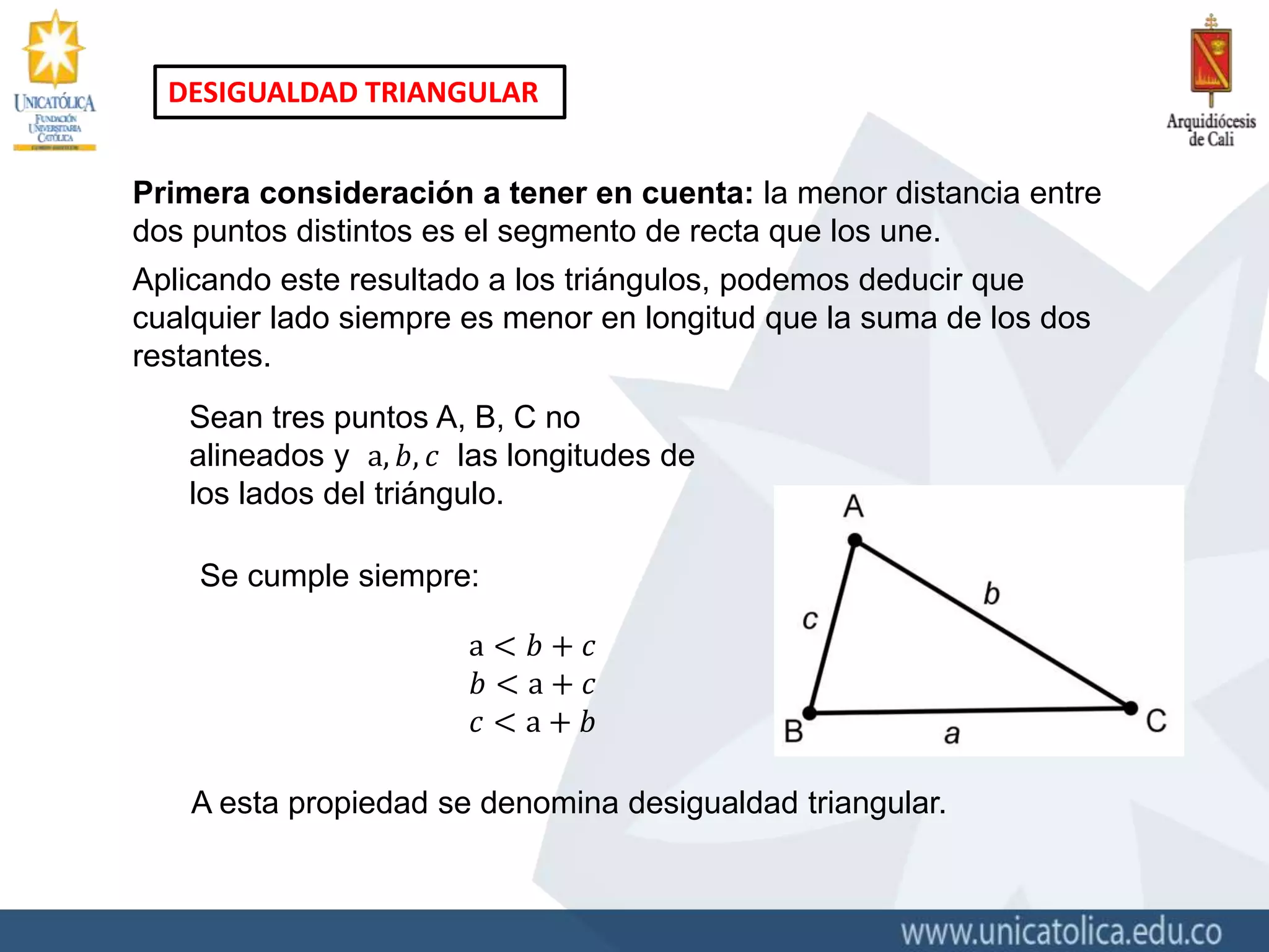 Desigualdad triangular PPT