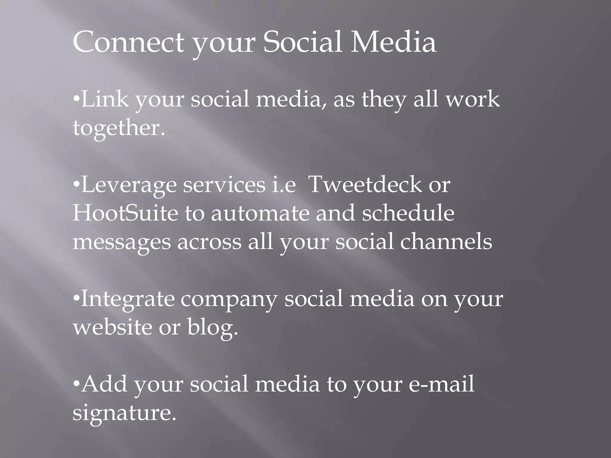 Why is Social Media Important?Ability to Bring Your products & services to where your target audience is. 