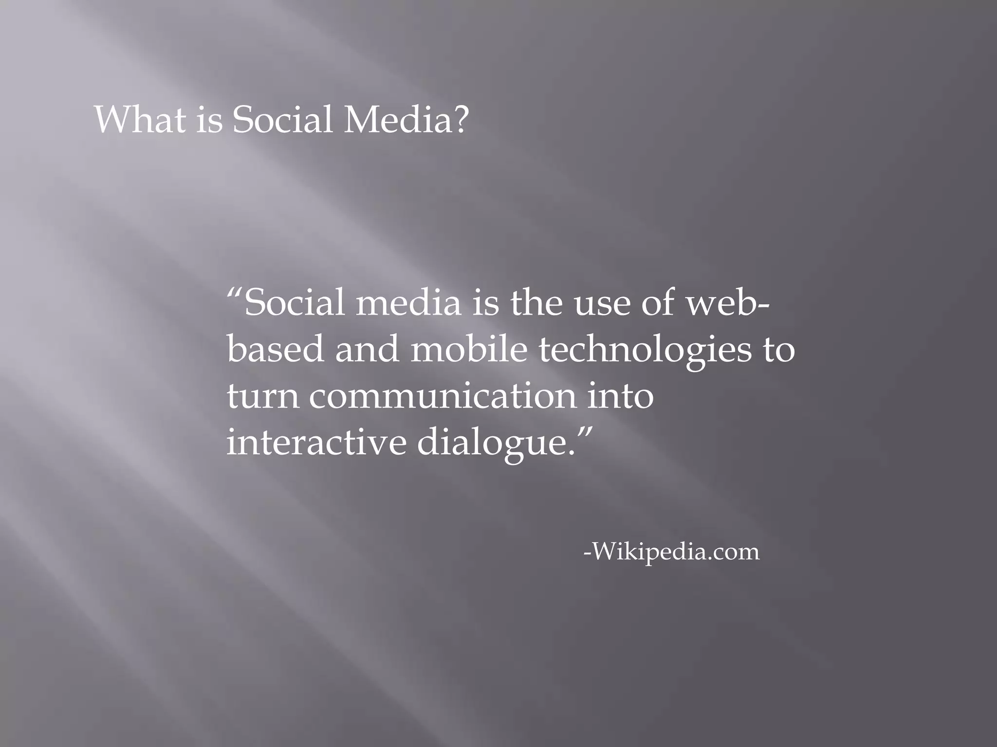 Other Social Media Channels