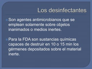 Desinfección y esterilización | PPTX