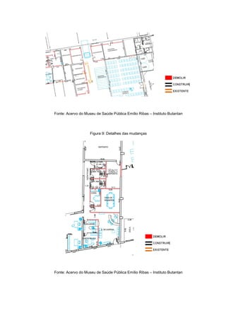 Fonte: Acervo do Museu de Saúde Pública Emílio Ribas – Instituto Butantan
Figura 9: Detalhes das mudanças
Fonte: Acervo do Museu de Saúde Pública Emílio Ribas – Instituto Butantan
 