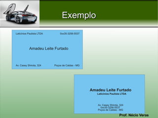 Prof. Nécio Veras
ExemploExemplo
 