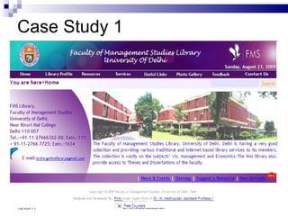 Case Study 1 Dr.M.Madhusudhan 12/05/11 