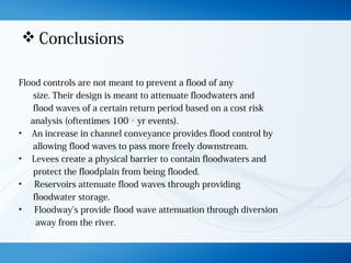 Design of flood control structures | PPT