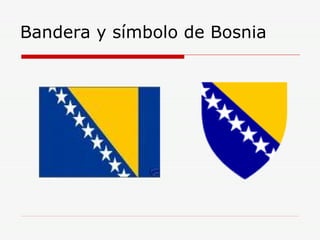 Bandera y símbolo de Bosnia 