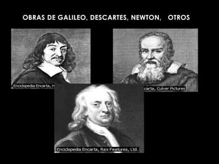 OBRAS DE GALILEO, DESCARTES, NEWTON, OTROS
 