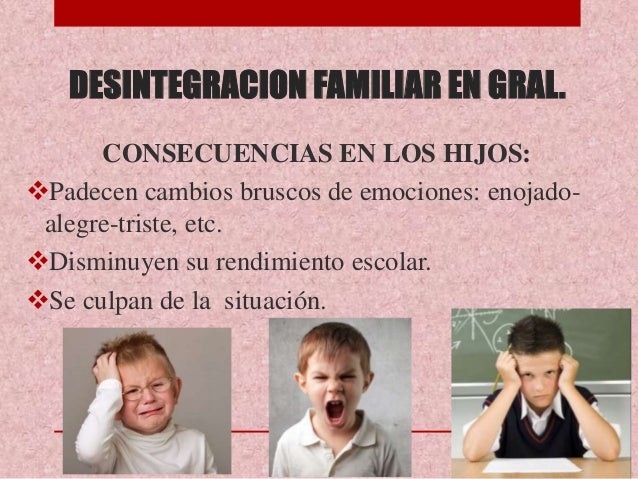 Desintegración familiar