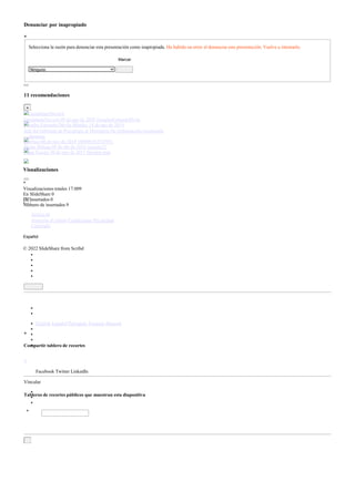 Denunciar por inapropiado
×
Ninguno
Selecciona la razón para denunciar esta presentación como inapropiada. Ha habido un error al denunciar esta presentación. Vuelve a intentarlo.
Marcar
11 recomendaciones
×
GuadalupeNava16
GuadalupeNava16 09 de ago de 2020 DouglasEstuardoDvila
Douglas Estuardo Dávila Méndez 14 de ago de 2019
Jefe del Gabinete de Psicologia at Ministerio De Gobernación Guatemala
aporrasa
aporrasa 06 de nov de 2018 100006763745931
Diana Málaga 09 de abr de 2018 eescoto12
Edgar Escoto 30 de mar de 2017 Mostrar más
Visualizaciones
×
Visualizaciones totales 17.009
En SlideShare 0
De insertados 0
Número de insertados 9
Acerca de
Atención al cliente Condiciones Privacidad
Copyright
Español
© 2022 SlideShare from Scribd
English Español Português Français Deutsch
×
Compartir tablero de recortes
×
Facebook Twitter LinkedIn
Vincular
Tableros de recortes públicos que muestran esta diapositiva
×
 