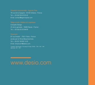 76 rue de la Cigogne - 45100 Orléans - France
Tuesday, Wednesday, Thursday & Friday 10H30 - 13H / 14H - 19H
Saturday 10H - 19H
 