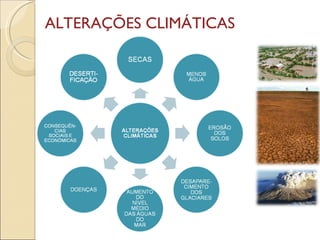 ALTERAÇÕES CLIMÁTICAS 