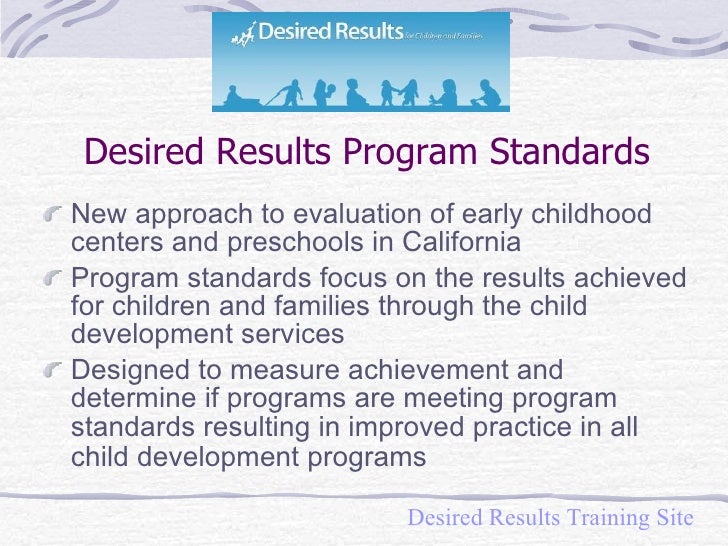 Desired Results DRDPR