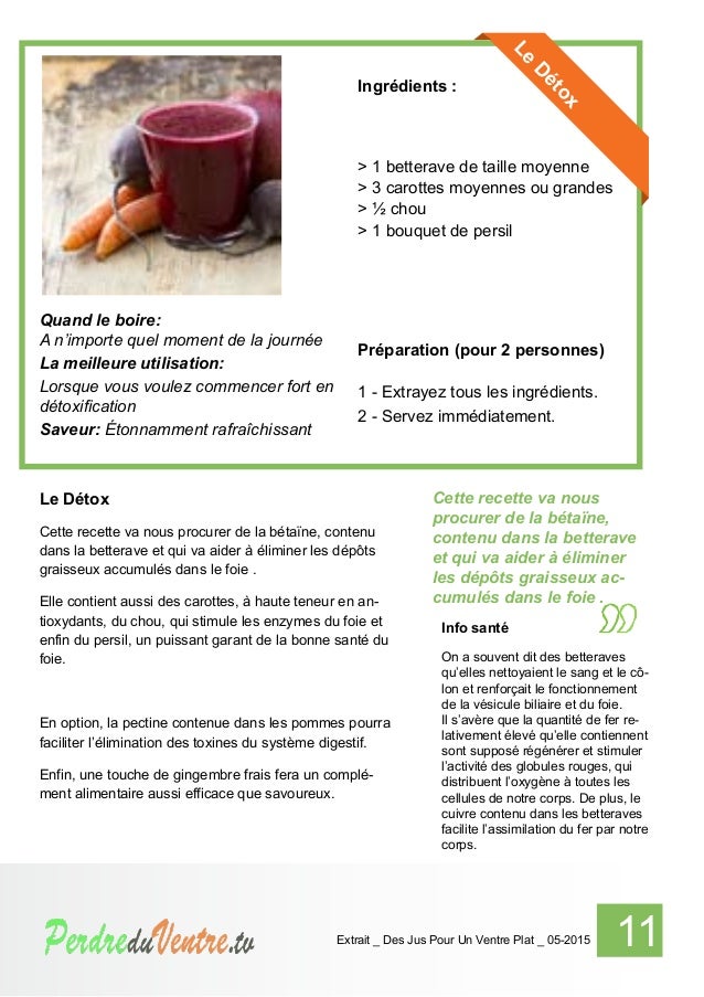 Des jus pour un ventre plat . TV _ extrait_05-2015 Des jus pour un ventre plat . TV _ extrait_05-2015
