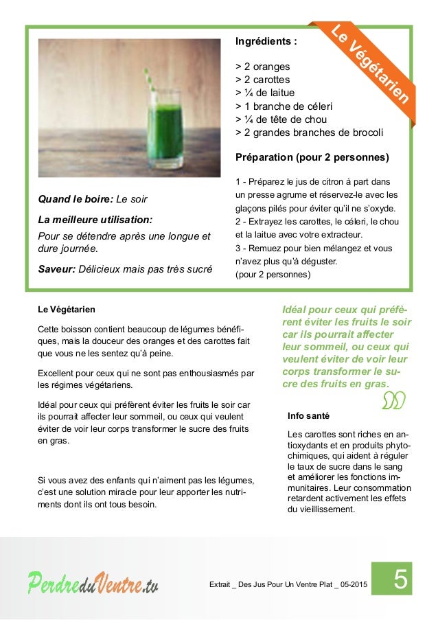 Des jus pour un ventre plat . TV _ extrait_05-2015 Des jus pour un ventre plat . TV _ extrait_05-2015