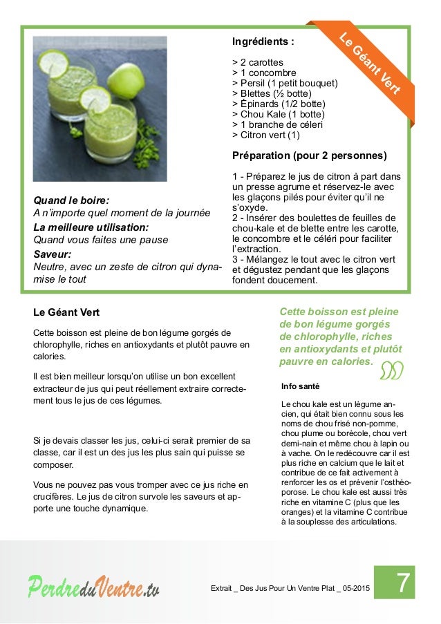 Des jus pour un ventre plat . TV _ extrait_05-2015 Des jus pour un ventre plat . TV _ extrait_05-2015