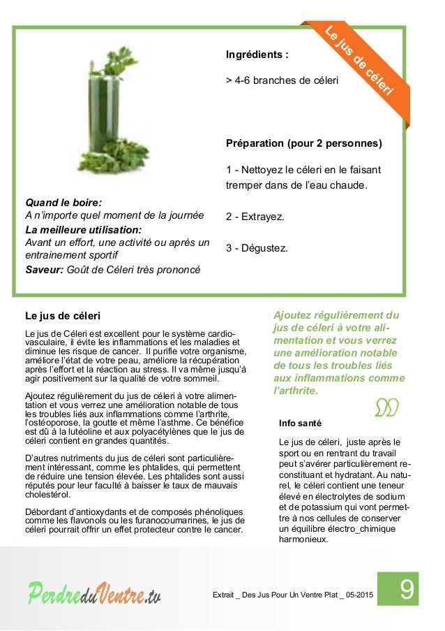 Des jus pour un ventre plat . TV _ extrait_05-2015 Des jus pour un ventre plat . TV _ extrait_05-2015