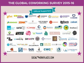 Official Supporters
THE GLOBAL COWORKING SURVEY 2015-16
 