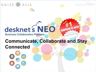 Communicate, Collaborate and Stay
Connected
Business Collaboration Platform
 