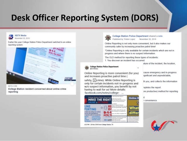 Desk Officer Reporting System