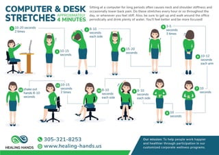 Desk stretches Illustrated