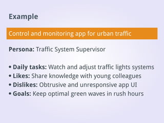 Desktop application interface design