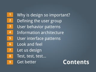 Desktop application interface design