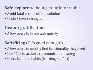 Desktop application interface design