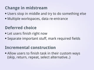 Desktop application interface design
