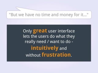 Desktop application interface design