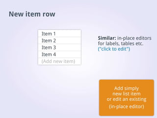 Desktop application interface design
