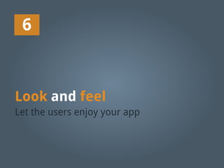 Desktop application interface design