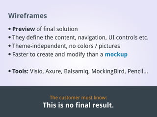 Desktop application interface design
