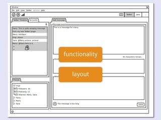 Desktop application interface design