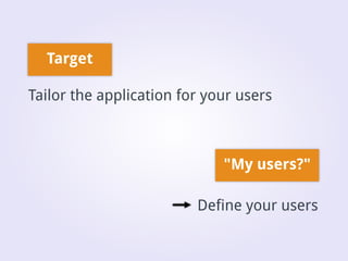 Desktop application interface design