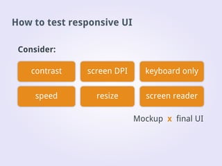 Desktop application interface design