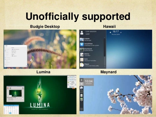 desktop environments