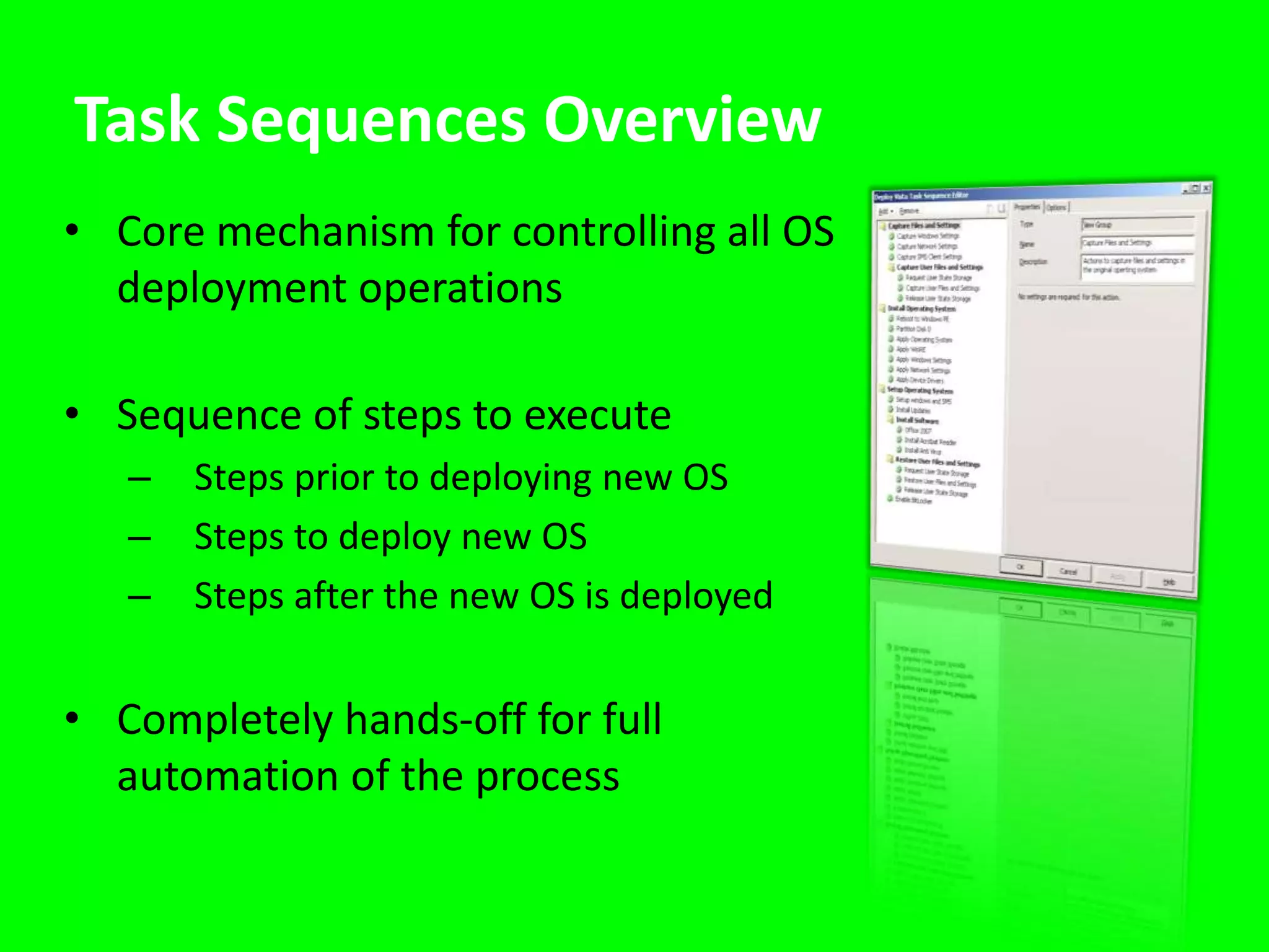 “Gute-Proof” ImagingWhat “Gute” has to know:Press F12, Bot from NICPXE PasswordLab or Staff ComputerComputer Name“Gute” doesn’t have to know:What drivers are neededHow to install the softwareWhat software is neededHow to install the OS